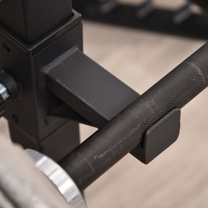 HOMCOM Power Rack – Barbell Squat Stand Spotter for Home Gym
