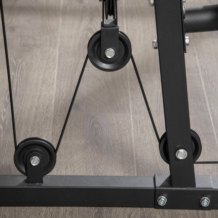 HOMCOM Multifunction Home Gym Machine with 45kg Weight Stack – Full Body Workout