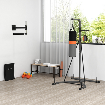 Punchbag & Speedball Boxing Station Frame Freestanding Training Home HOMCOM