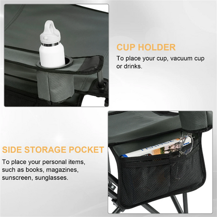 Multi-Use Folding Camping Chair – Armchair, Office, Fishing or Outdoor Use