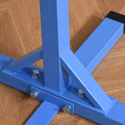 HOMCOM Adjustable Kids Gymnastics Bar – Horizontal Training with Steel Frame, Blue