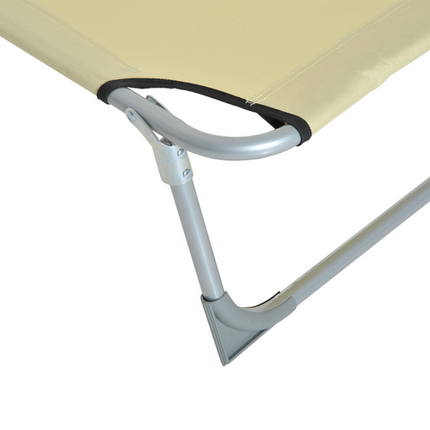 Outsunny Folding Sun Lounger – Portable Chaise Chair for Patio & Camping