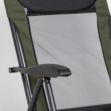 Outsunny Folding Fishing Chair – 7-Level Adjustable Camping Seat with Backrest