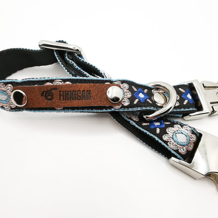Blue Elegance Designer Dog Collar – Stylish, Durable, and Comfortable for All Breeds