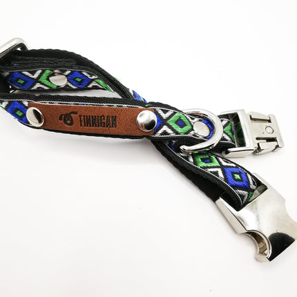 Blue Elegance Designer Dog Collar – Stylish, Durable, and Comfortable for All Breeds
