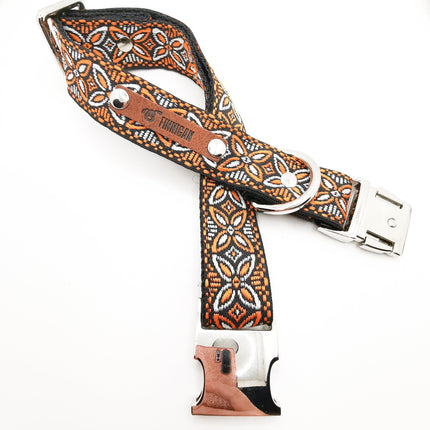 Finnigan Butterfly Dog Collar – Large Designer Adjustable Pet Collar with Pink Pattern