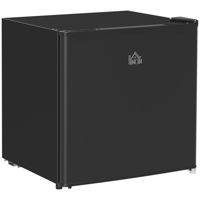 HOMCOM 46L Counter Top Fridge with Chiller Box Mini Fridge for Bedrooms Black