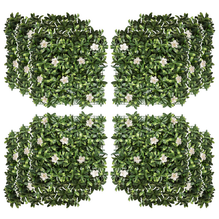 Transform Your Space: 12PCS Faux Rhododendron Greenery Wall Panels