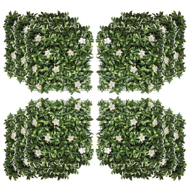 Transform Your Space: 12PCS Faux Rhododendron Greenery Wall Panels