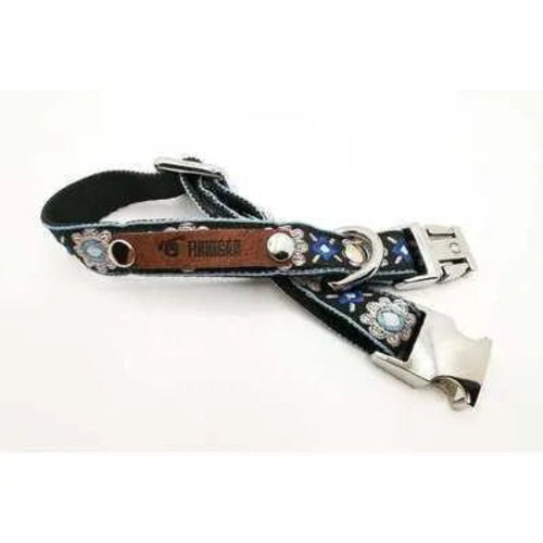 Blue Elegance Designer Dog Collar – Stylish, Durable, and Comfortable for All Breeds