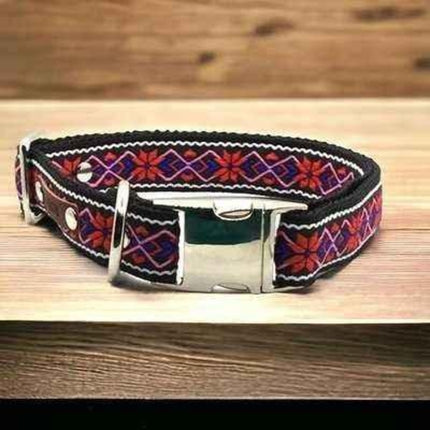 Large Breed Cotton Dog Collar – Heavy-Duty Adjustable Collar for Big Dogs