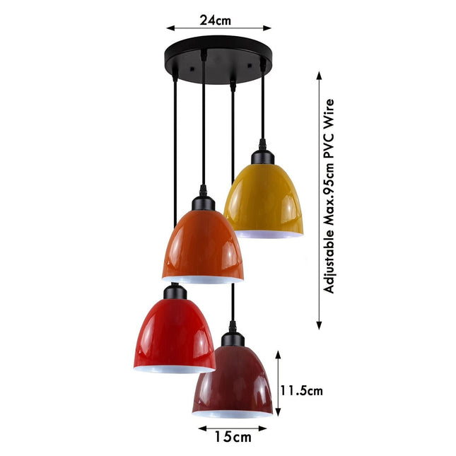 Vintage Industrial Metal Ceiling Lamp Shade – Hanging Retro Style