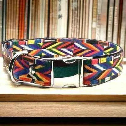 The Kaya" Bespoke Dog Collar for Large Breeds – Adjustable Designer Pet Collar