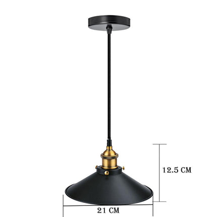 Matt Black Bedroom Light Shade with Gold Lamp Holder