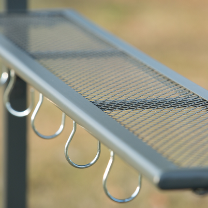 Outsunny Outdoor BBQ Canopy with Metal Frame - Grey