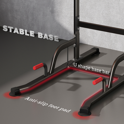 HOMCOM Power Tower Pull-Up Station – Home Gym Workout Equipment