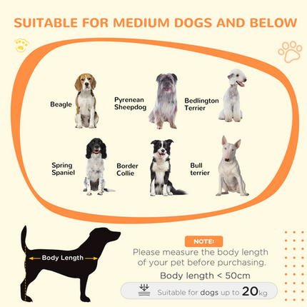 Dog Crate Furniture with Wheels – For Medium Dogs – 80 x 60 x 76.5 cm – White