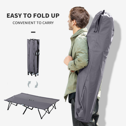 Double Folding Camping Sunbed – Outdoor Portable Lounger