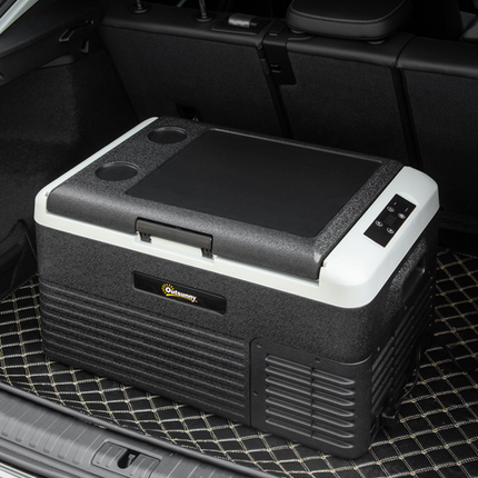 Outsunny 30L 12V Car Refrigerator – Portable Freezer for Camping & Travel