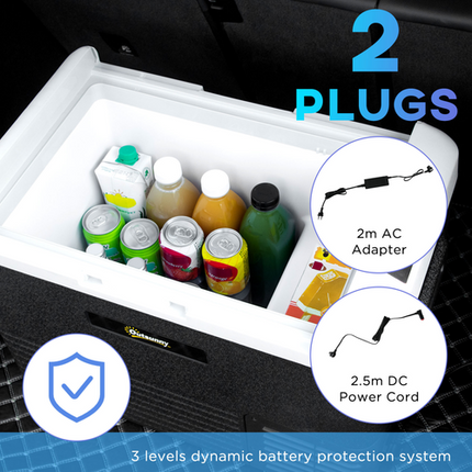 Outsunny 40L 12V Car Refrigerator – Portable Freezer for Driving & Outdoor Trips