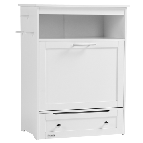 PawHut Pet Feeder Station – Dog & Cat Food Storage Cabinet with Feeding Bowls