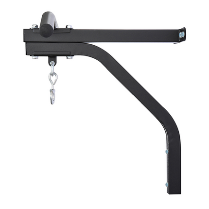 HOMCOM Heavy Duty Wall Mount Punch Bag Hanger – Steel Chain Swivel Bracket, Black