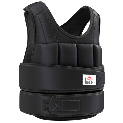 Adjustable 10kg Weighted Vest – For Running, Fitness Training & Weight Loss, Black
