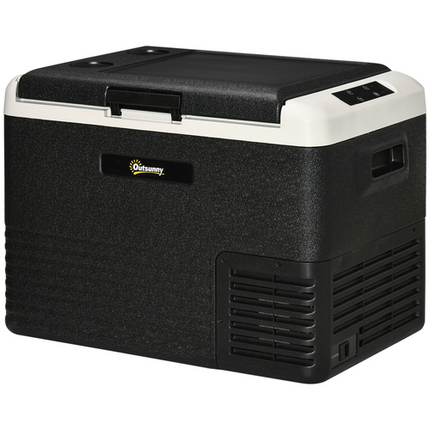 Outsunny 40L 12V Car Refrigerator – Portable Freezer for Driving & Outdoor Trips