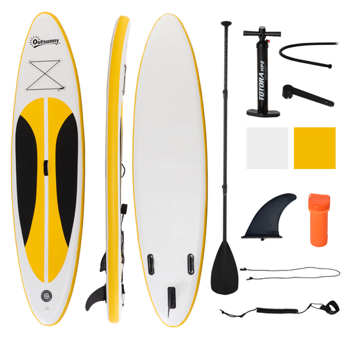Inflatable Paddle Board – Adjustable Paddle, Non-Slip Deck, Easy Carry