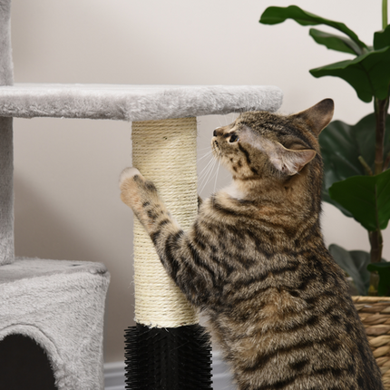 Cat Tree Climbing Activity Center – Scratching Post, Hanging Ball & Massage Toy