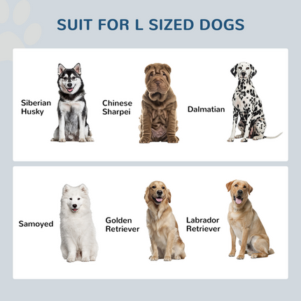Elevated Dog Bowls with 21L Storage Drawer – For Large Dogs & Cats – White