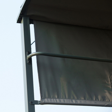Outsunny Outdoor BBQ Canopy with Metal Frame - Grey