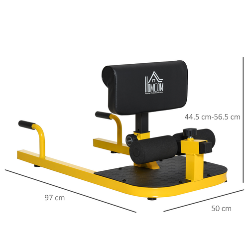 3-in-1 Squat Machine – Sit-Up, Push-Up, Adjustable Home Gym Leg Workout Bench