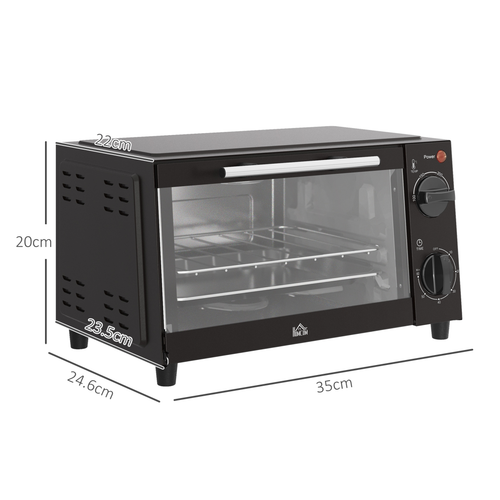 9L Mini Oven – Countertop Electric Grill & Toaster Oven – 750W