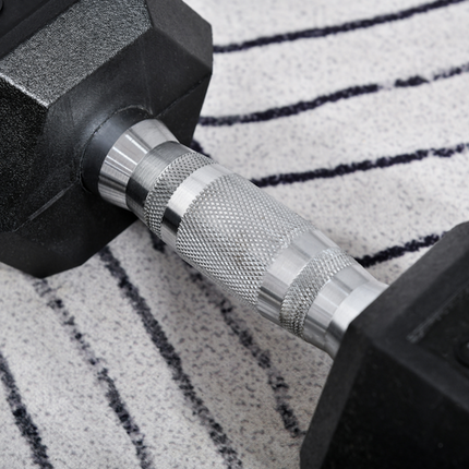 HOMCOM Hex Dumbbell Set 2x8kg – Home Weight Lifting Fitness Equipment