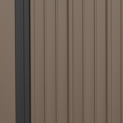 Outsunny Steel Garden Shed with Lockable Door – Outdoor Tool Storage House for Backyard
