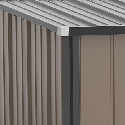 Outsunny Steel Garden Shed with Lockable Door – Outdoor Tool Storage House for Backyard