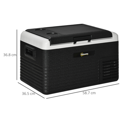 Outsunny 30L 12V Car Refrigerator – Portable Freezer for Camping & Travel
