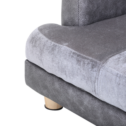 Small Dog & Kitten Sofa Bed – Soft Padded Lounge Couch – Grey