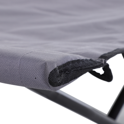 Double Folding Camping Sunbed – Outdoor Portable Lounger