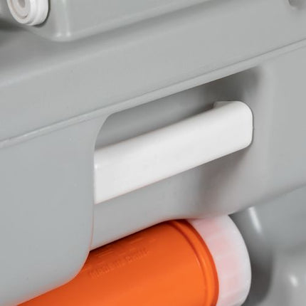 Outsunny Portable Camping Toilet – Detachable Waste Tanks – Grey