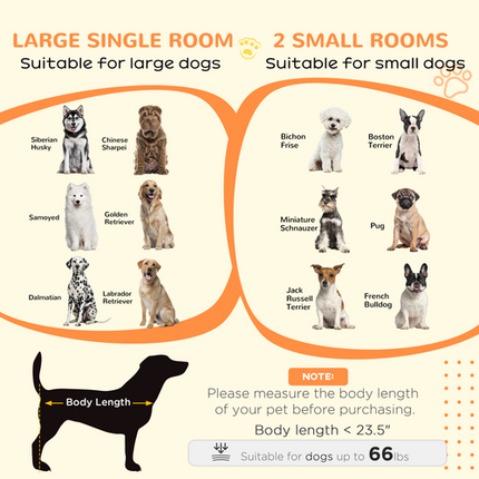 Dog Crate Furniture – For Small & Large Dogs – With Movable Divider