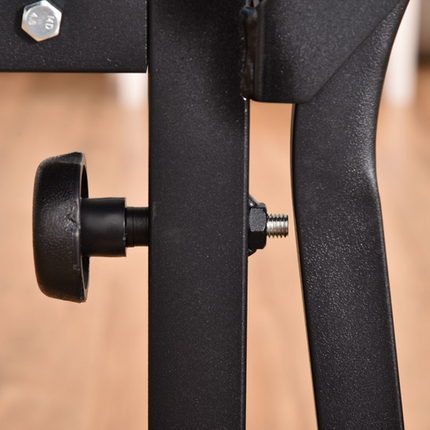 HOMCOM Adjustable Weight Bench – With Leg Developer and Barbell Rack for Home Gym
