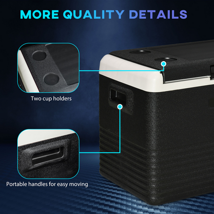 Outsunny 40L 12V Car Refrigerator – Portable Freezer for Driving & Outdoor Trips